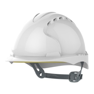 CAPACETE POLIETILENO BRANCO C/ VENTILAÇÃO EVO2